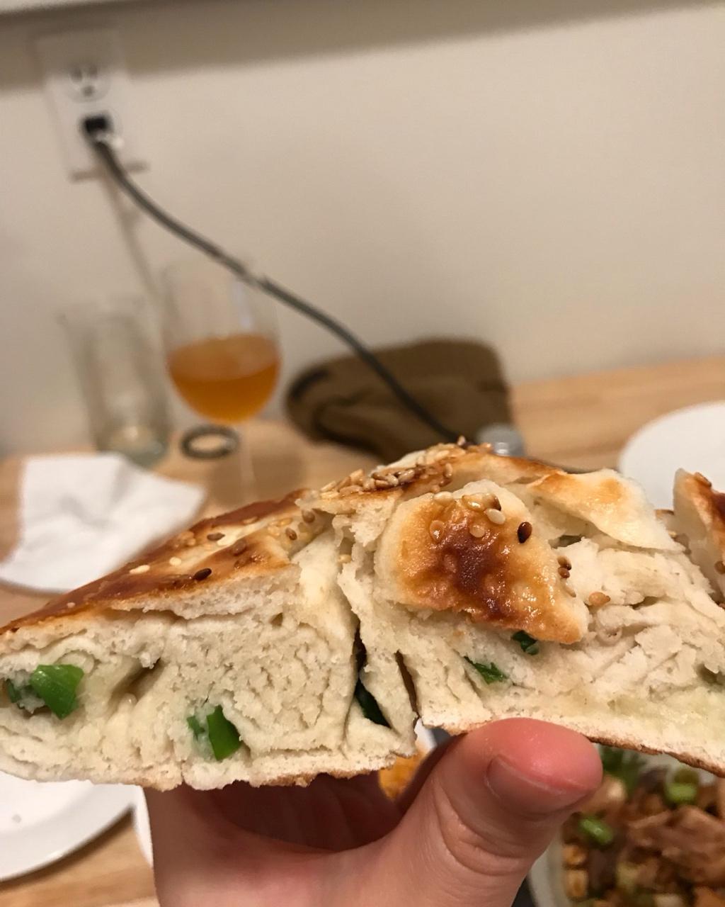 发面椒盐葱油饼