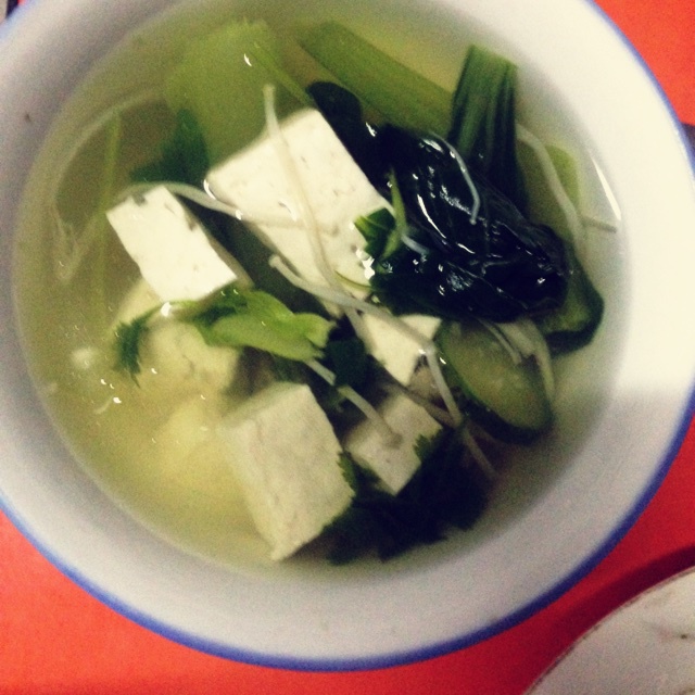 青菜豆腐汤