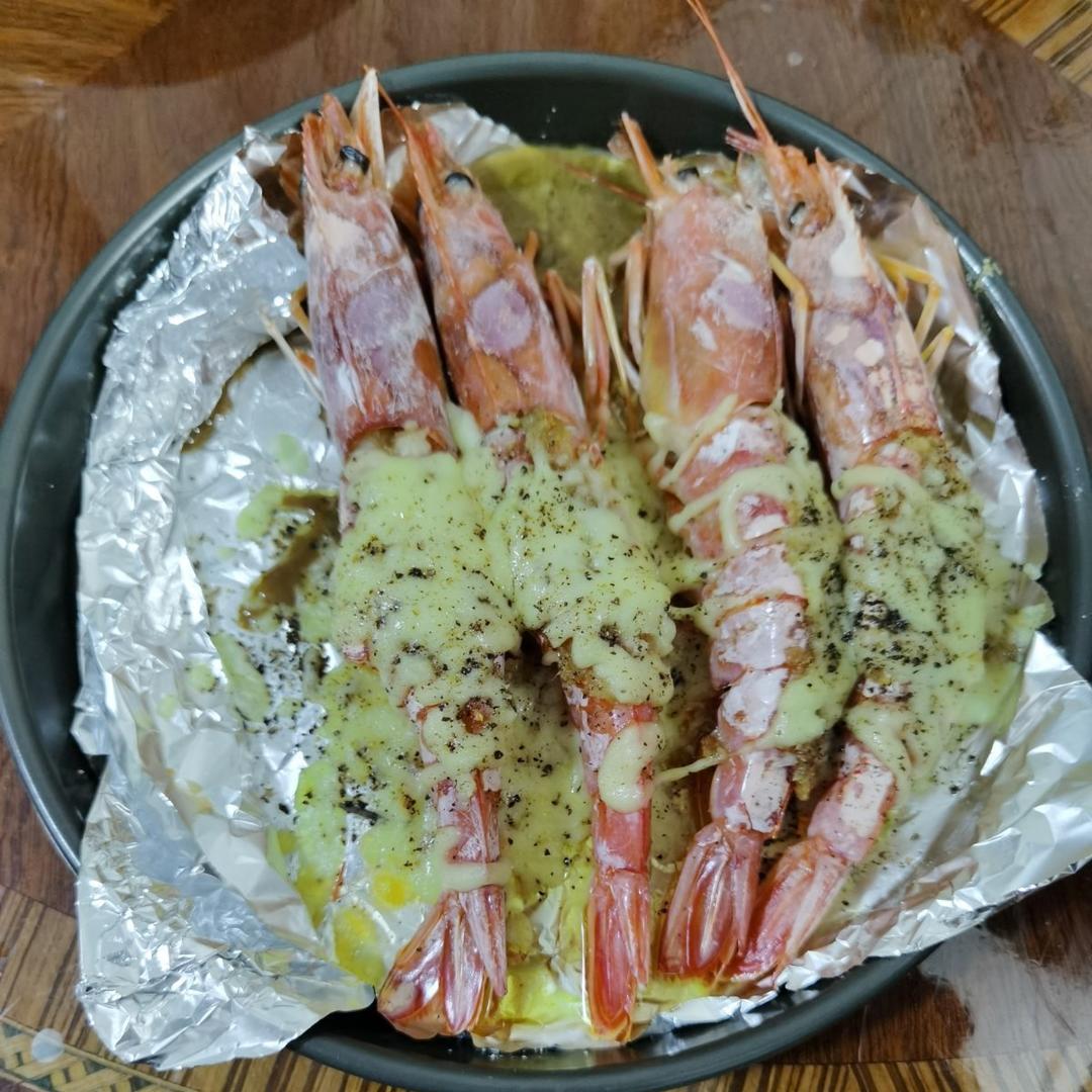 芝士焗阿根廷大虾
