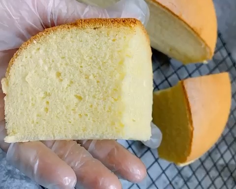 6寸活底做好吃的古早味蛋糕（附视频）的做法 步骤19
