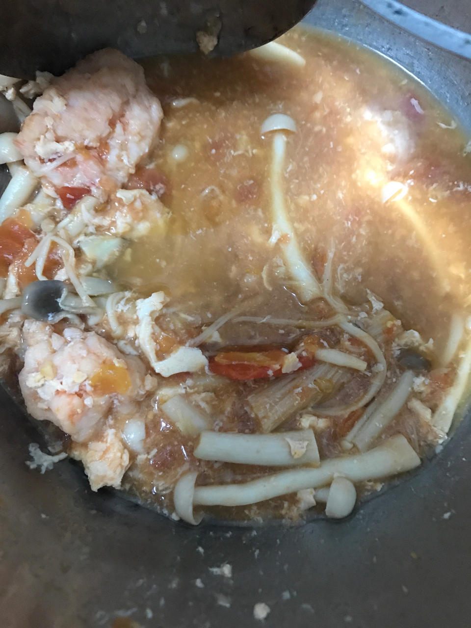 十分钟搞定的减脂餐西红柿🍅虾滑汤
