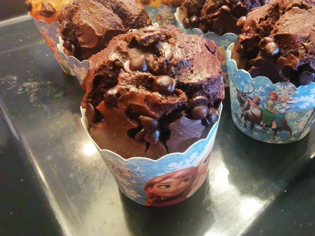 在家做巧克力蘑菇头麦芬蛋糕🍫