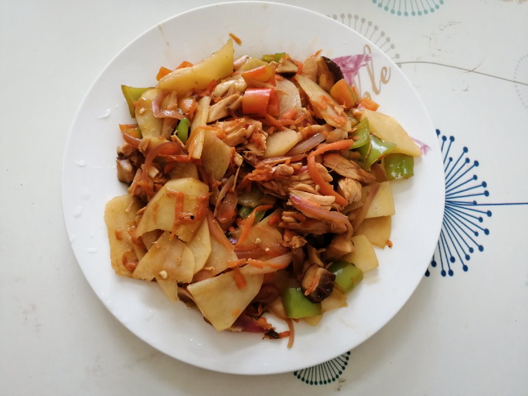 鸡丁青椒土豆片丨健康·三餐