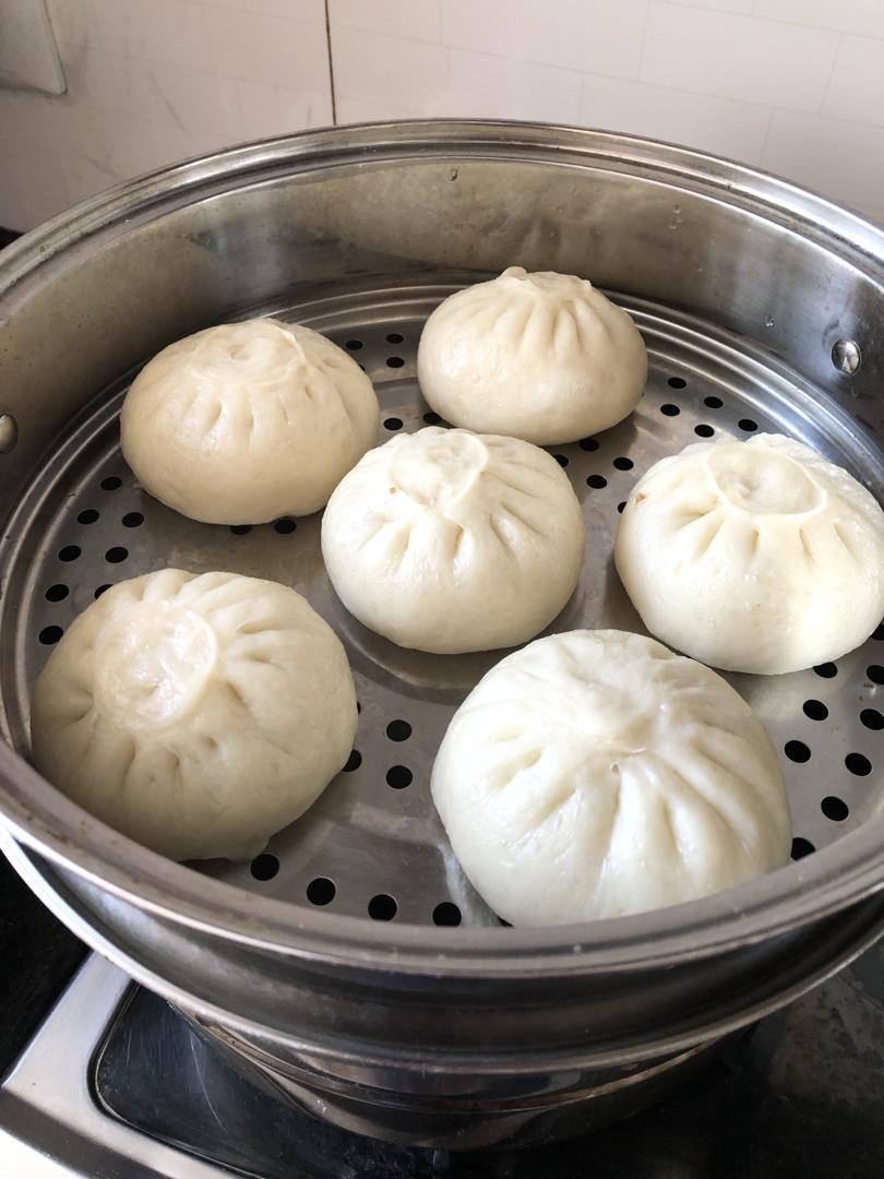 直接发酵法的白胖包子