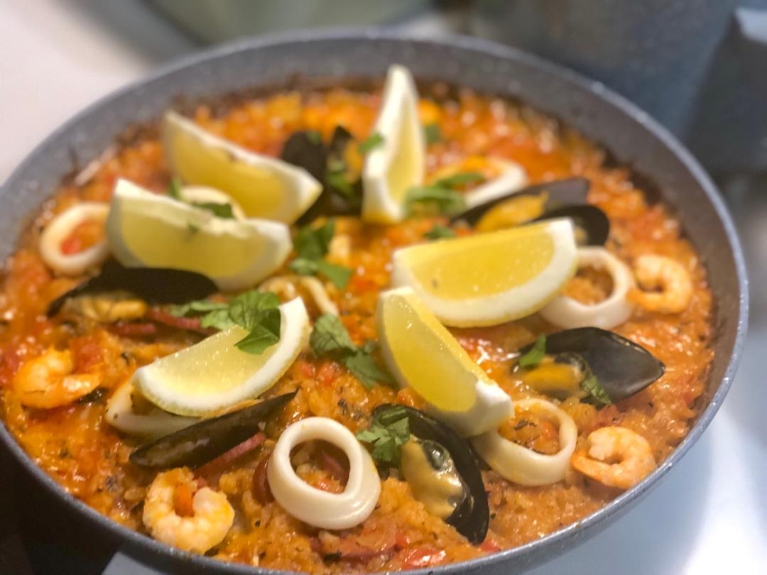 陳釀釀做的【曼食慢語】seafood paella 西班牙海鮮飯