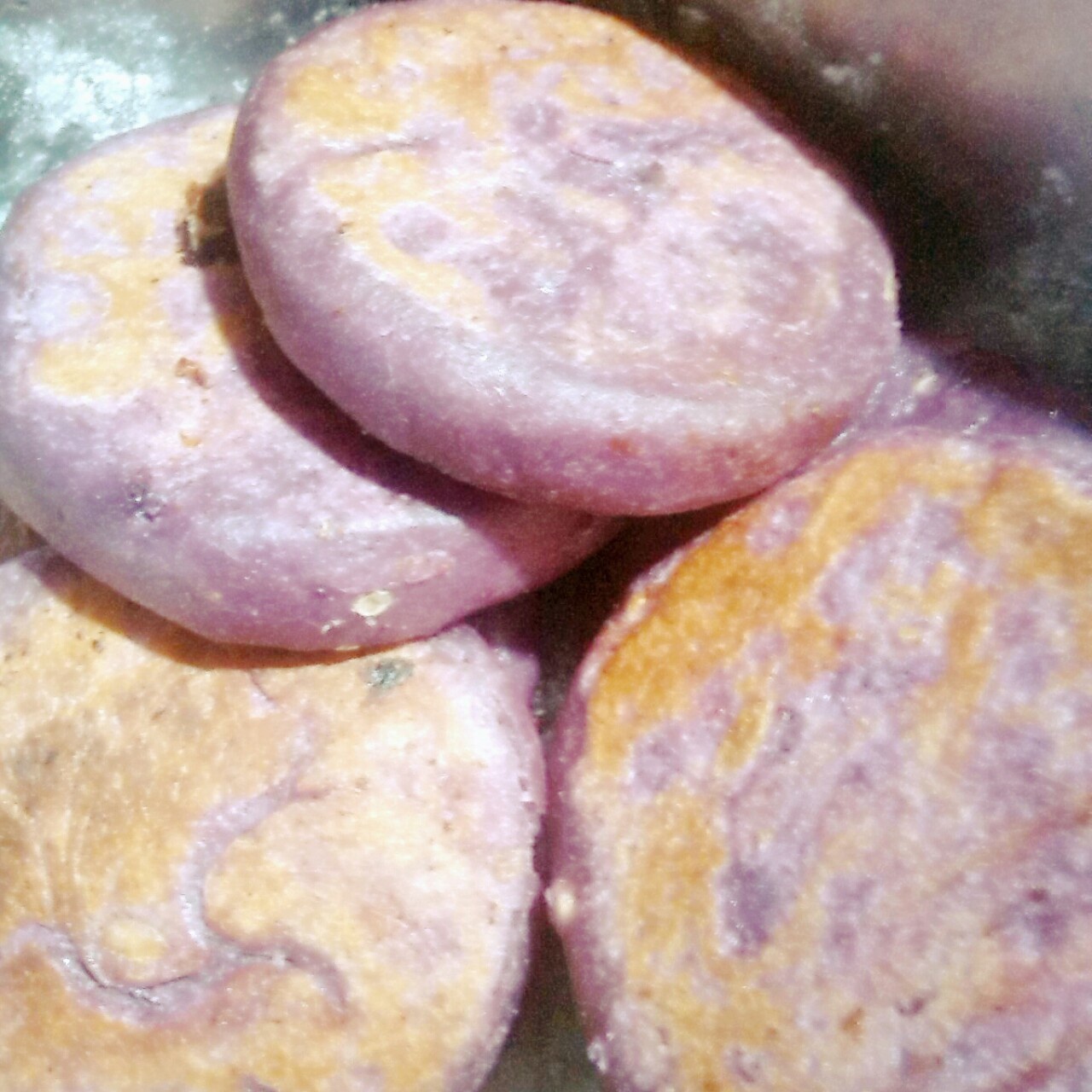 红豆薏米紫薯饼