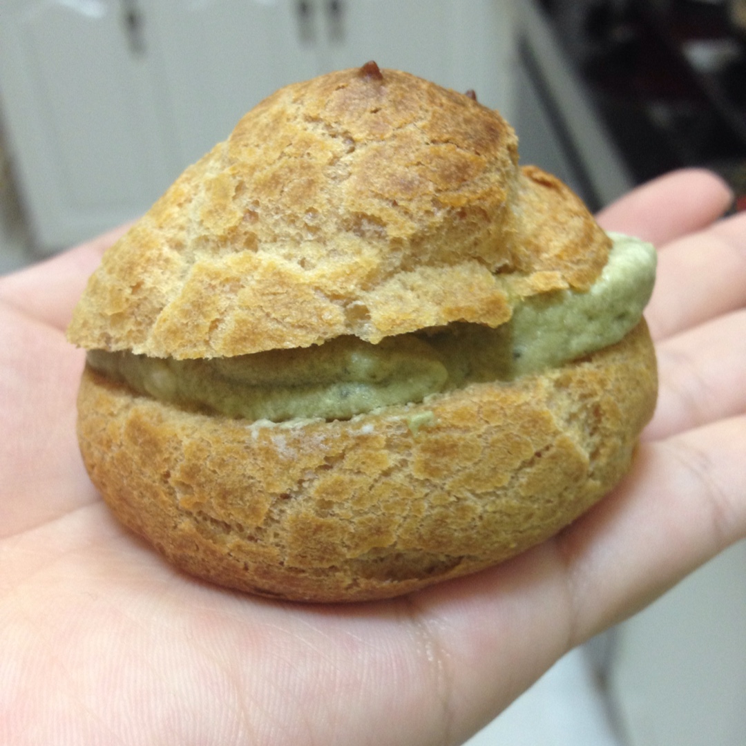 抹茶奶油泡芙～超简单好吃不甜腻