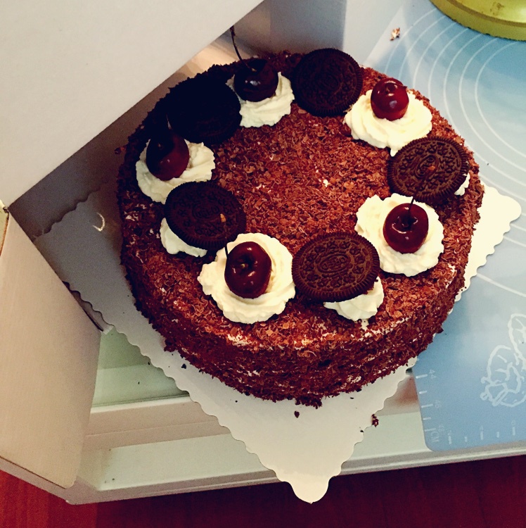 纯白se做的黑森林蛋糕