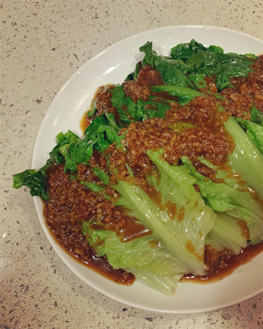 超级好吃低脂低热量的～蚝油生菜