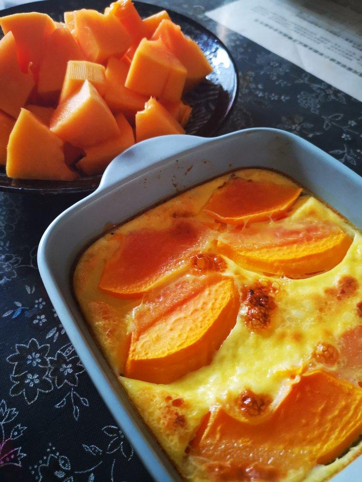 蛋奶烤木瓜布丁