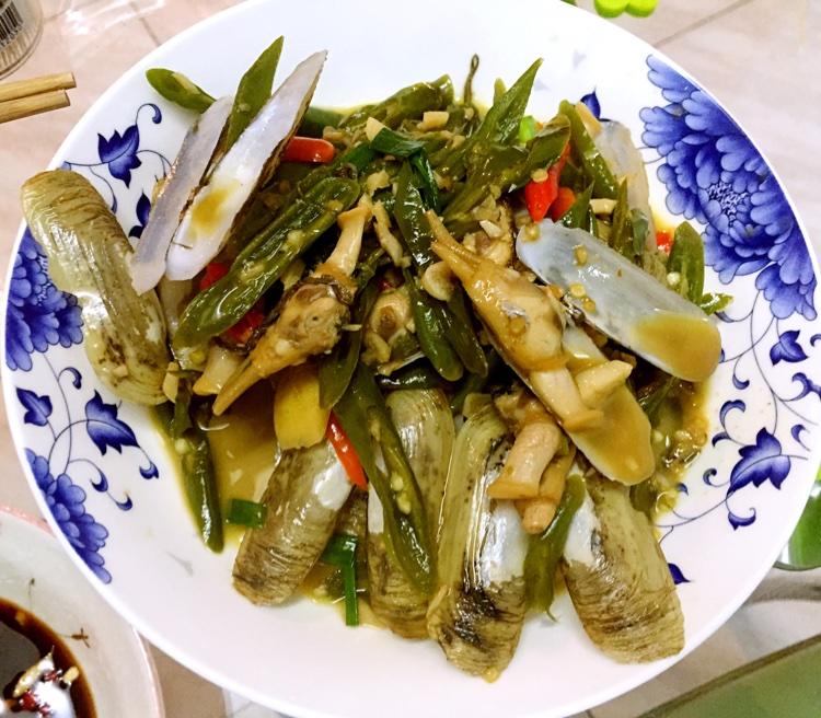 爆炒蛏子