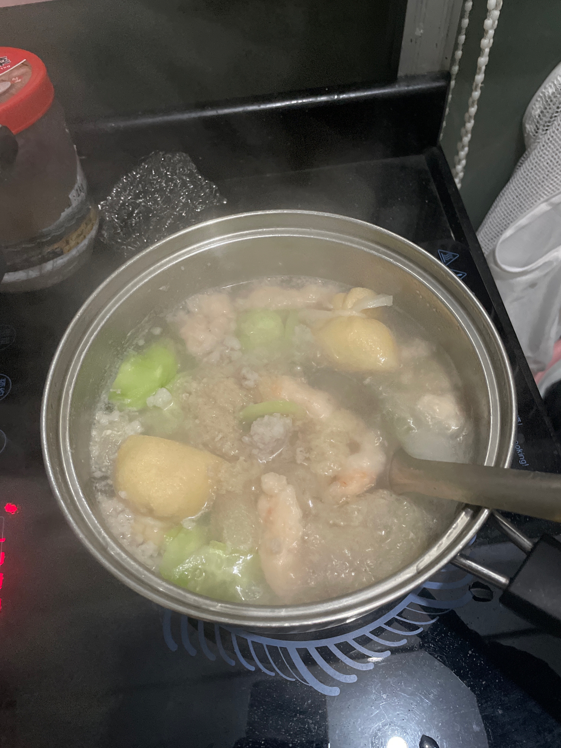 减肥减脂）竹荪虾滑汤