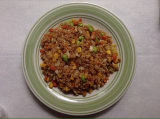 据说是 正宗酱油炒饭