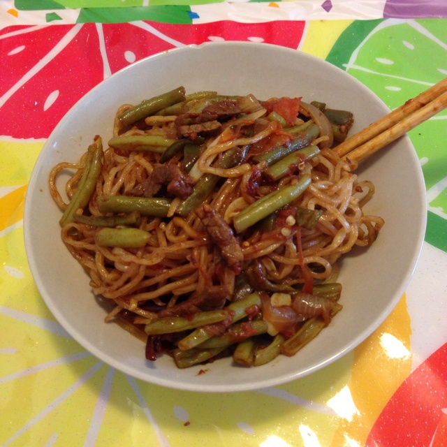 扁豆焖面