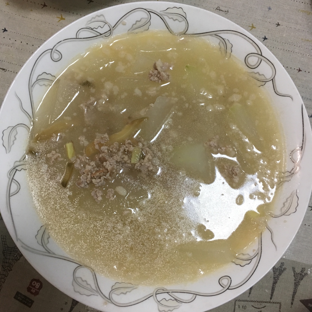 妈妈牌：肉末冬瓜汤