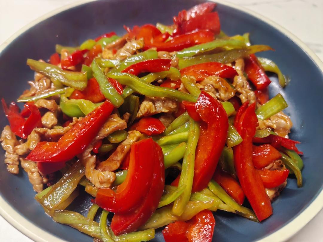 青红椒炒肉丝👨‍🍳
