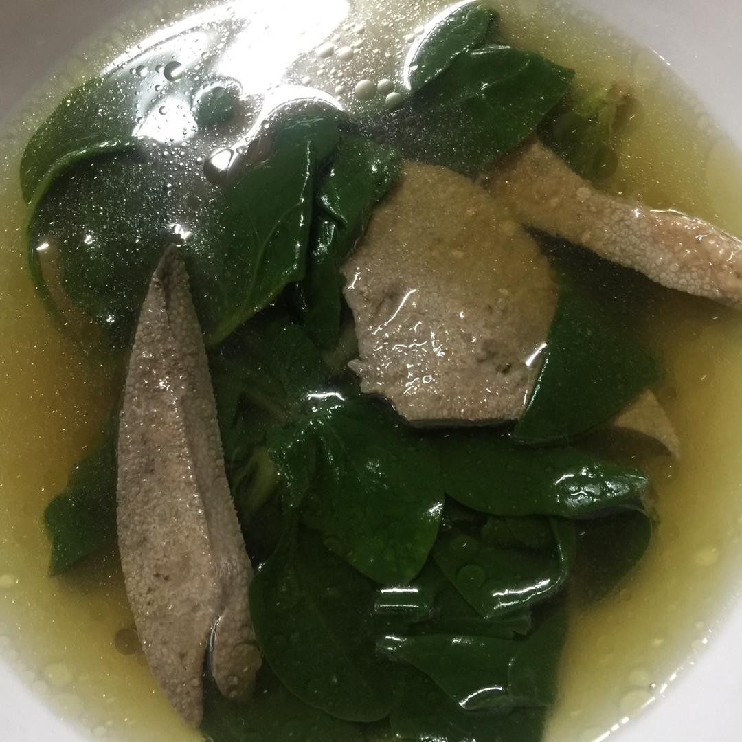 菠菜猪肝汤
