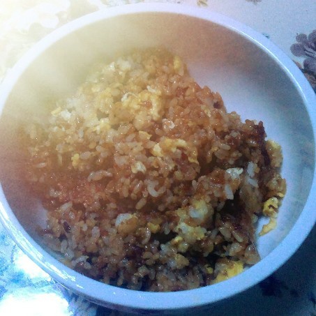 据说是 正宗酱油炒饭