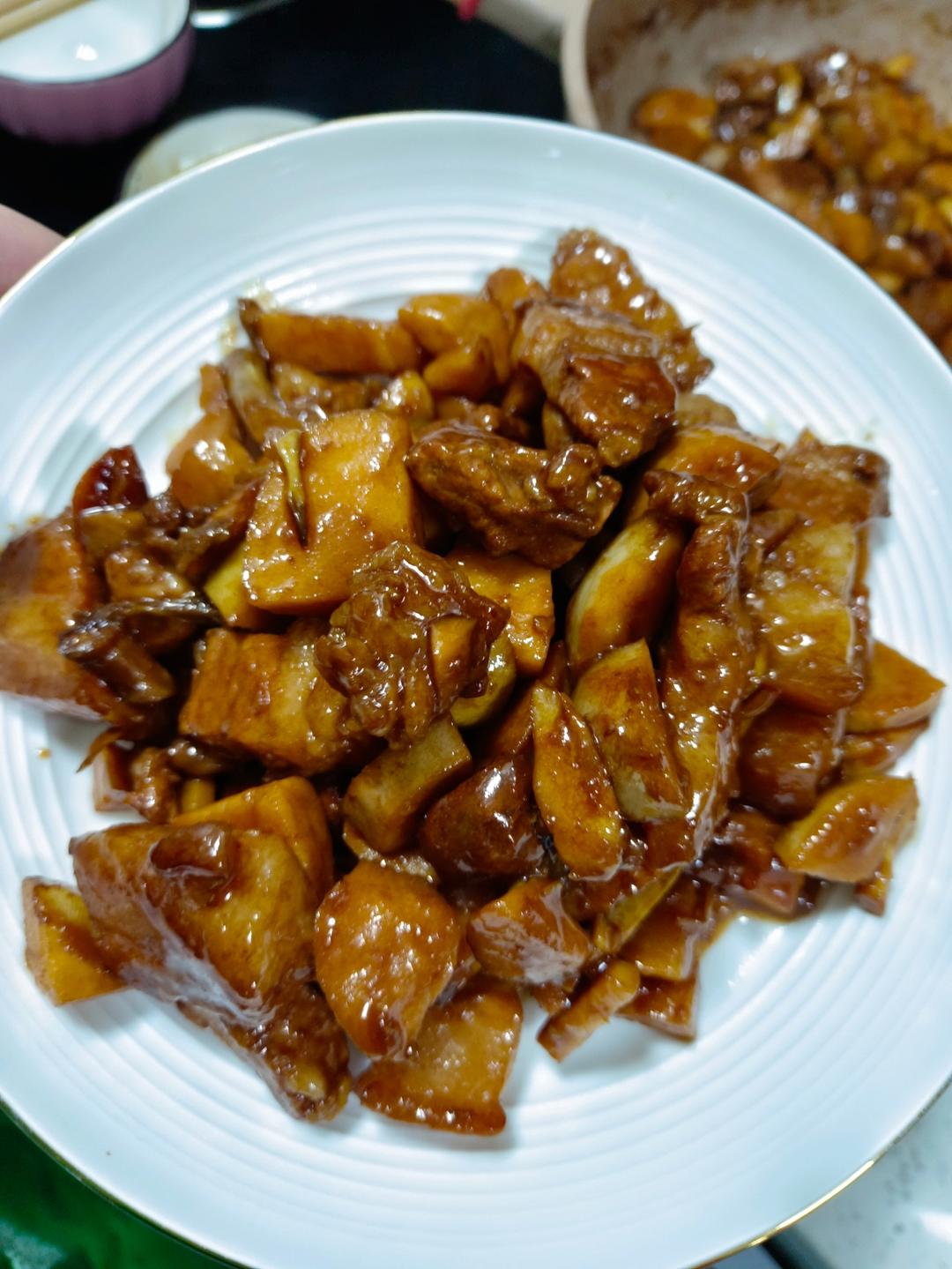 茨菇烧肉