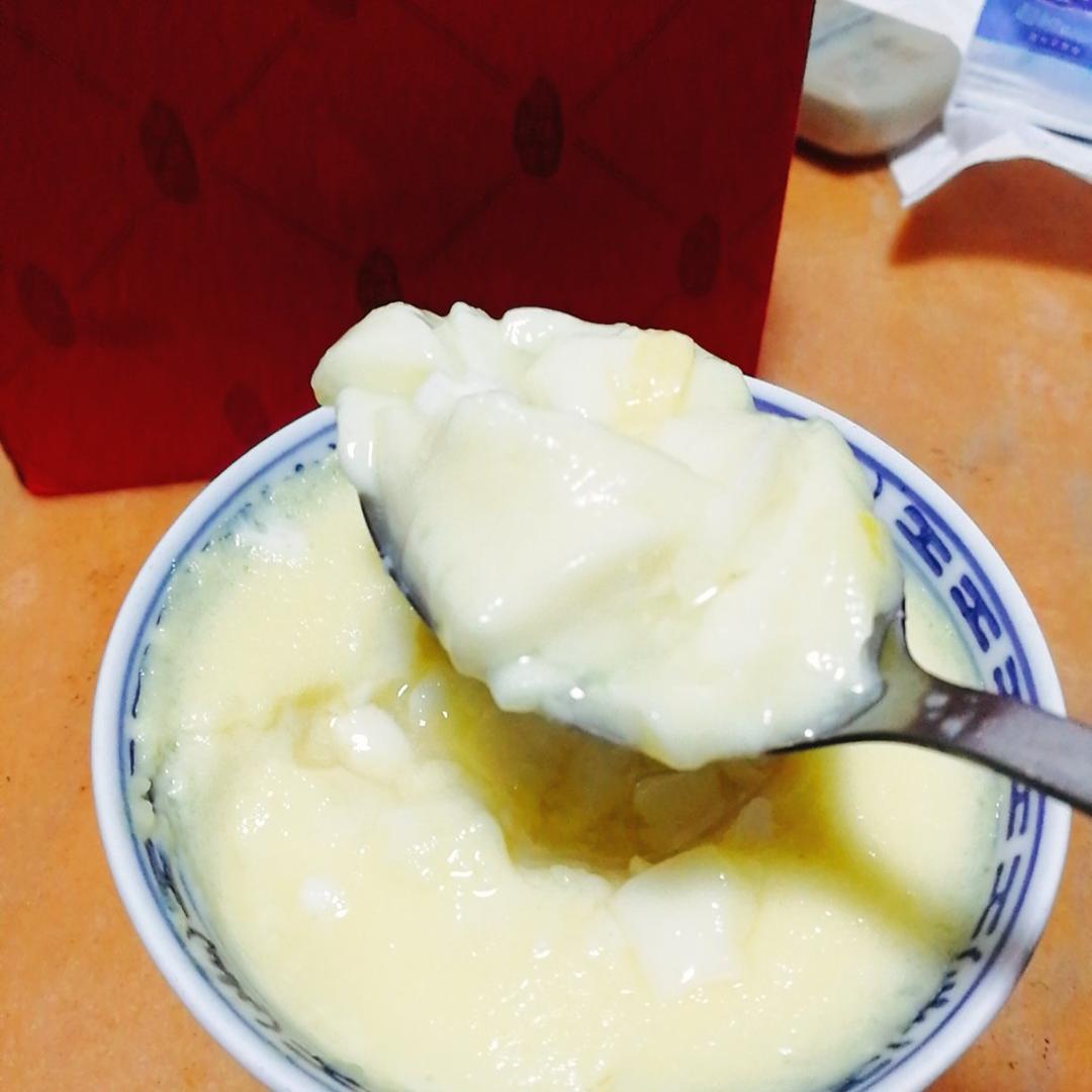 15分钟牛奶炖蛋（蒸五焖五）