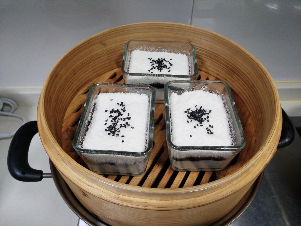 豆沙夹心米糕的做法