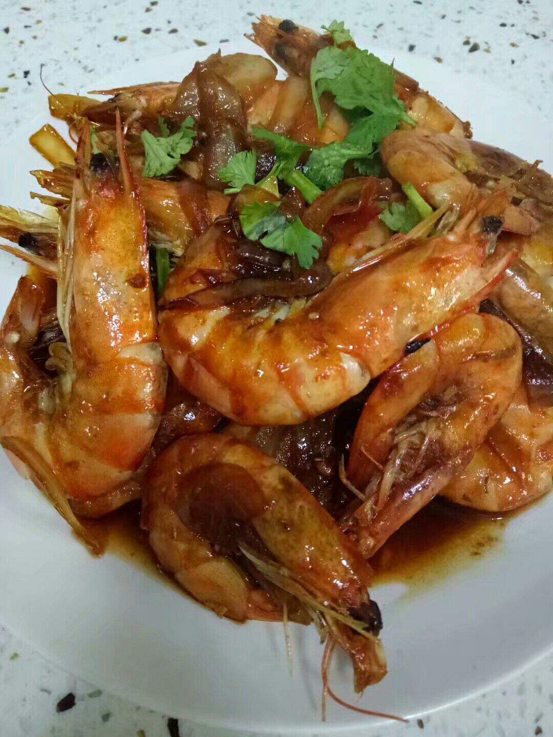 十分钟做好吃的红烧大虾