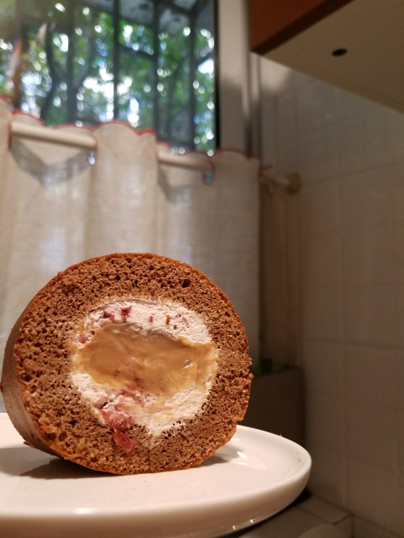巧克力小山海绵卷