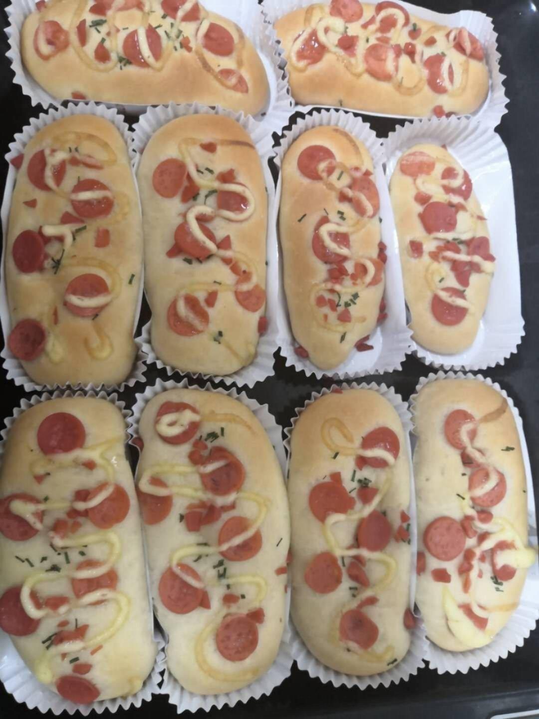 香葱火腿肉松面包