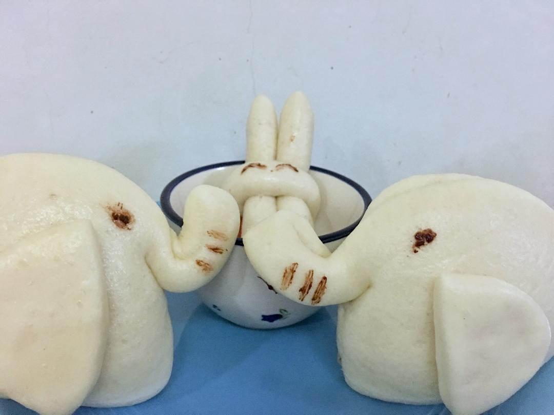 小象蜜豆包-小兔子热狗包