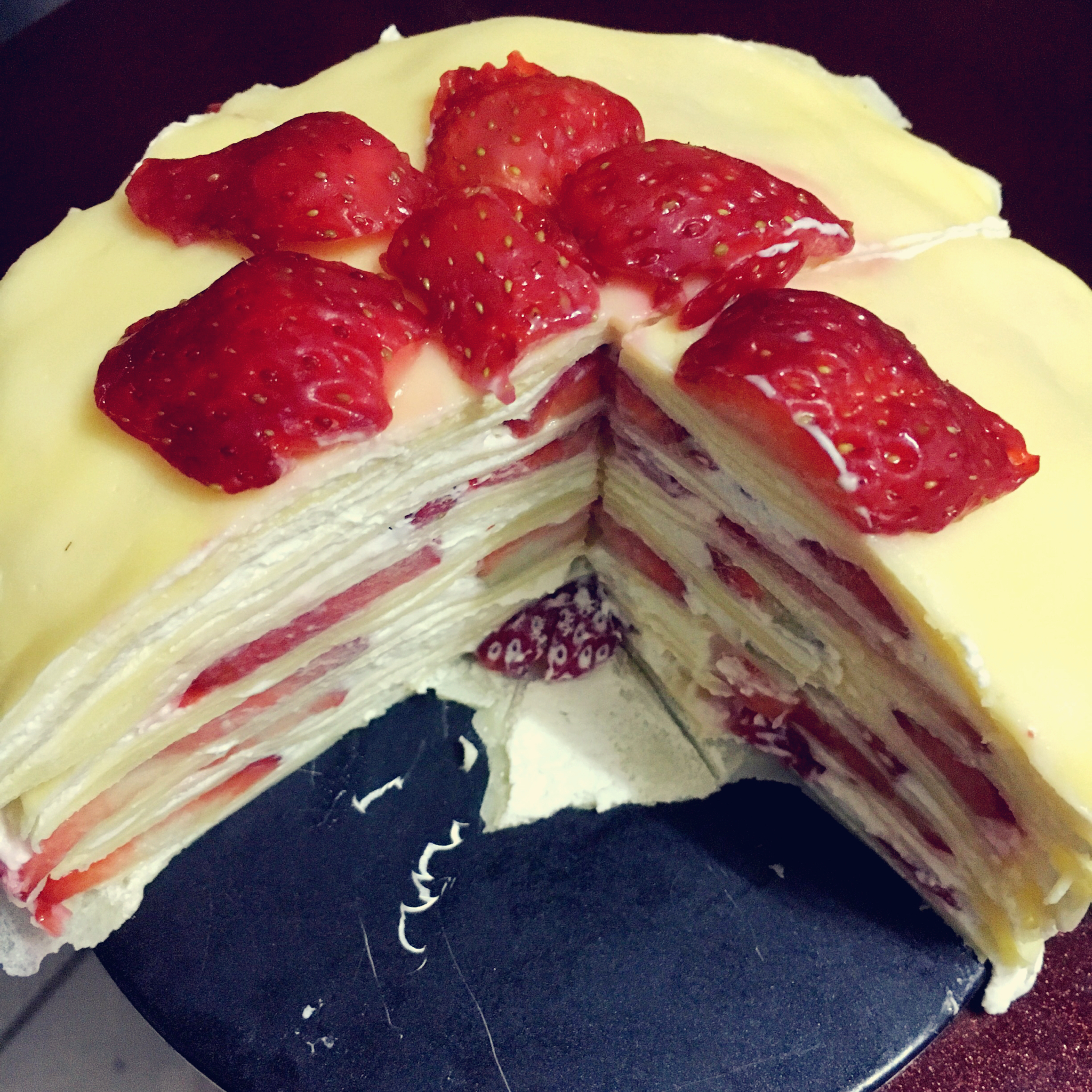 草莓千层蛋糕