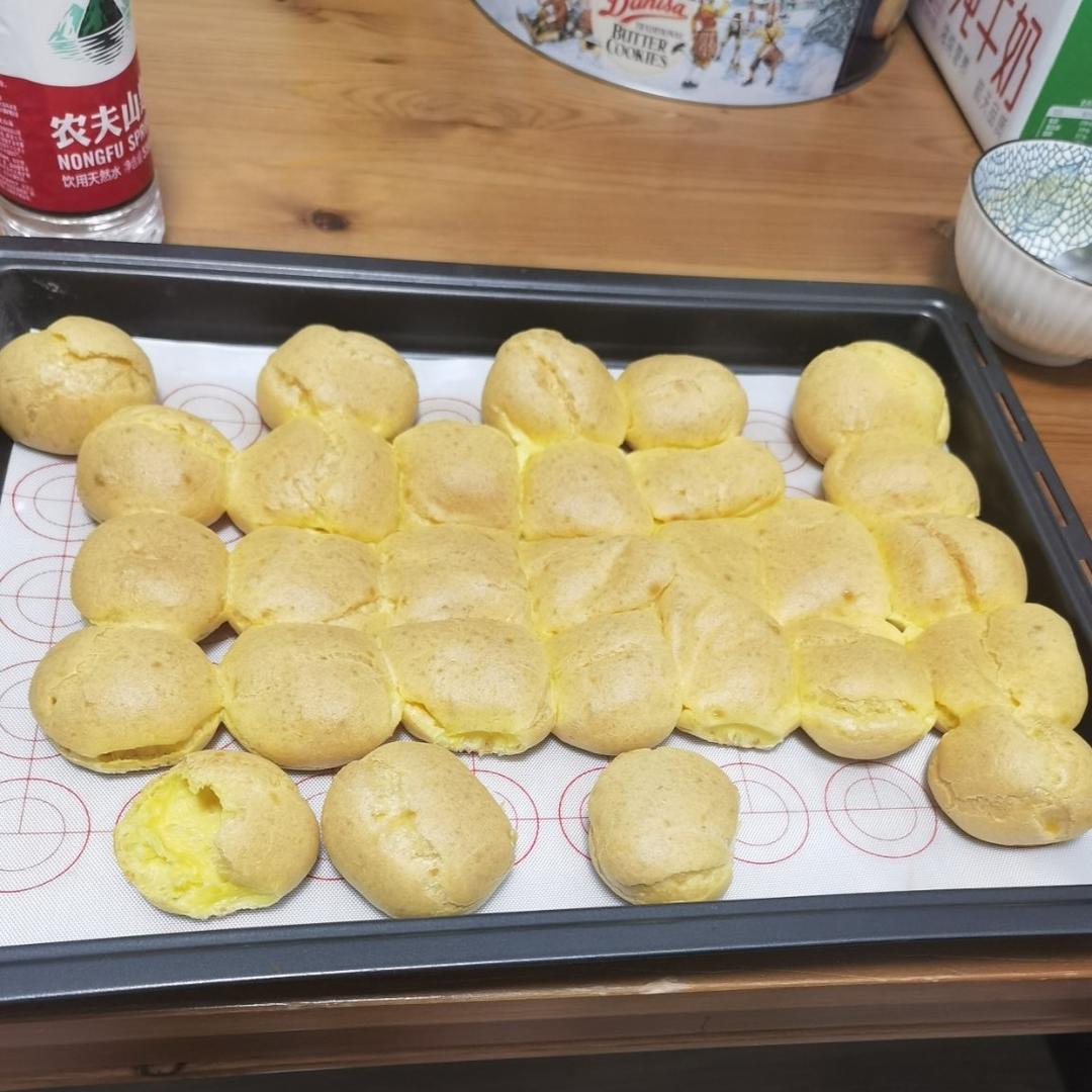简单易成功的奶油小泡芙做法