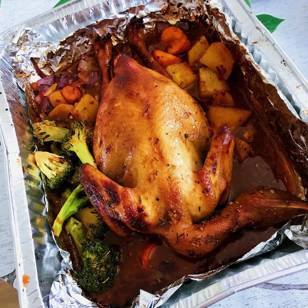 袋袋烤鸡--自制腌料+脆皮秘籍