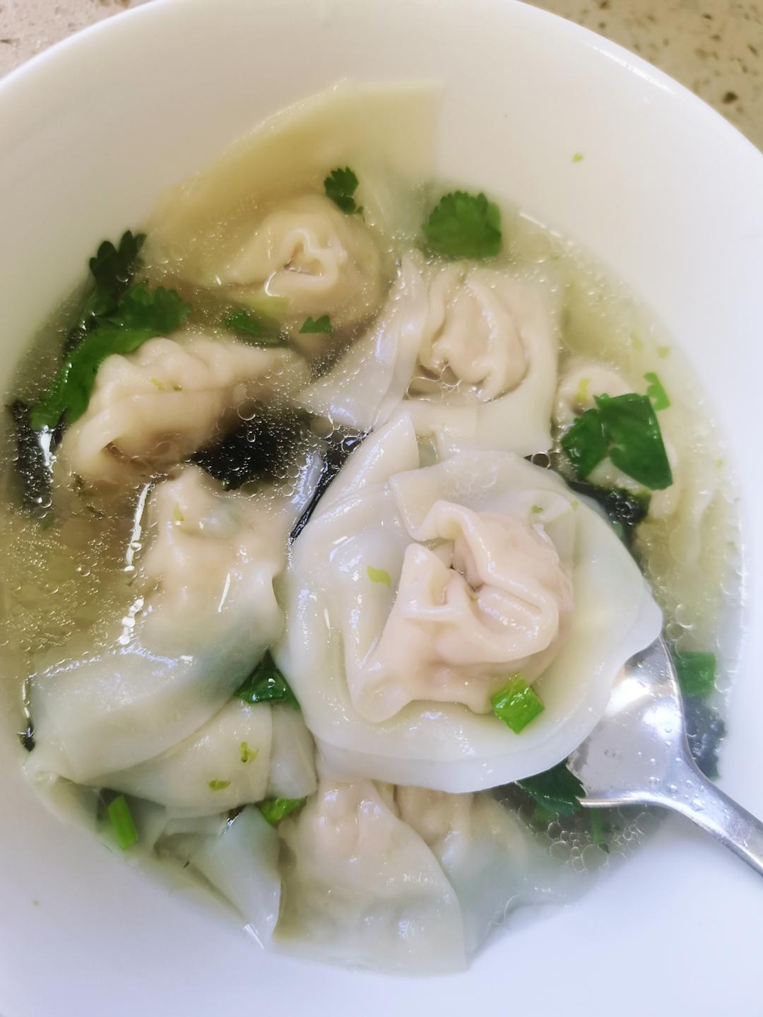肉不柴的馄饨馅