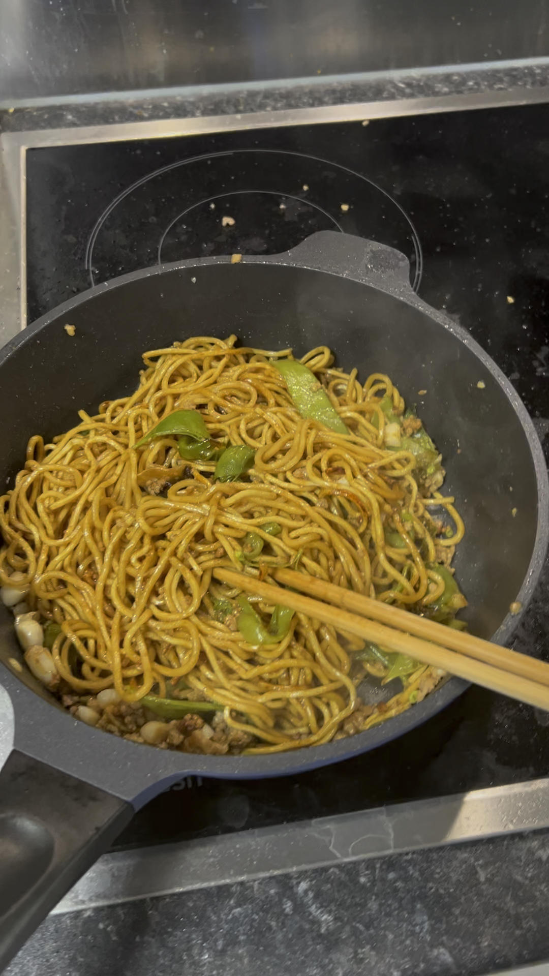 地道老北京扁豆焖面 豆角焖面 太好吃小心吃撑哦