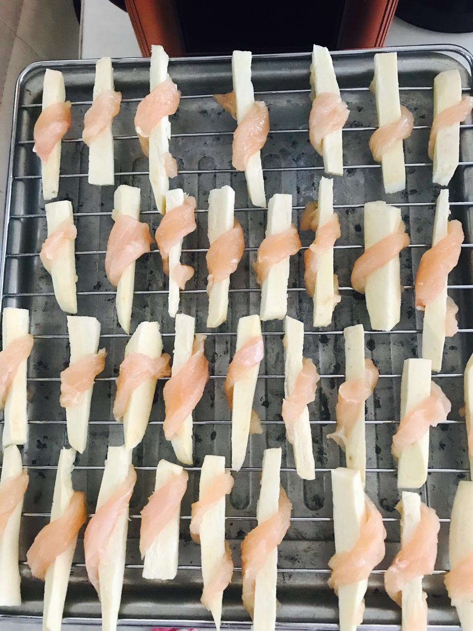 狗狗零食鸡胸肉卷红薯条