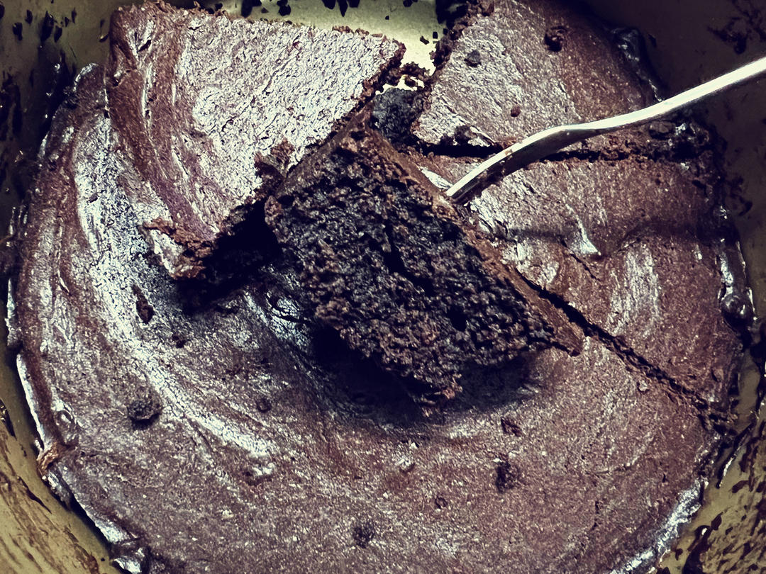 原来布朗尼这么简单！【空气炸锅巧克力布郎尼】（超简单详细步骤图）