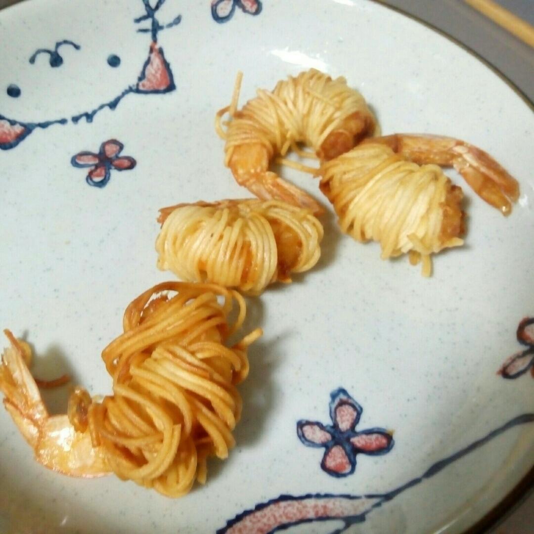 油炸面条大虾