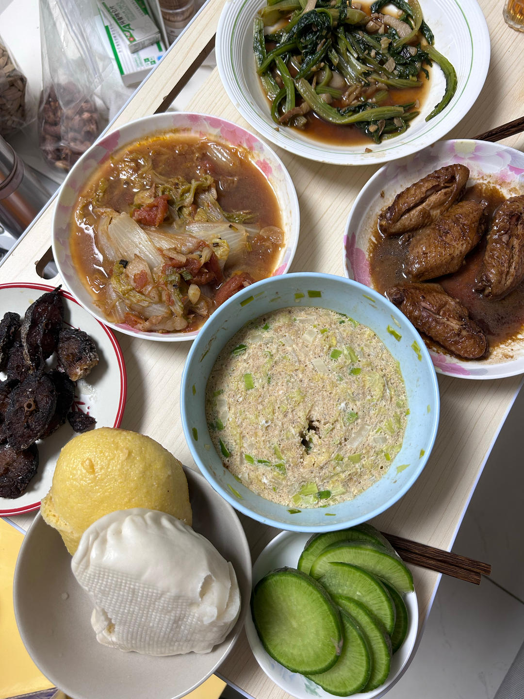 虾酱蒸鸡蛋糕