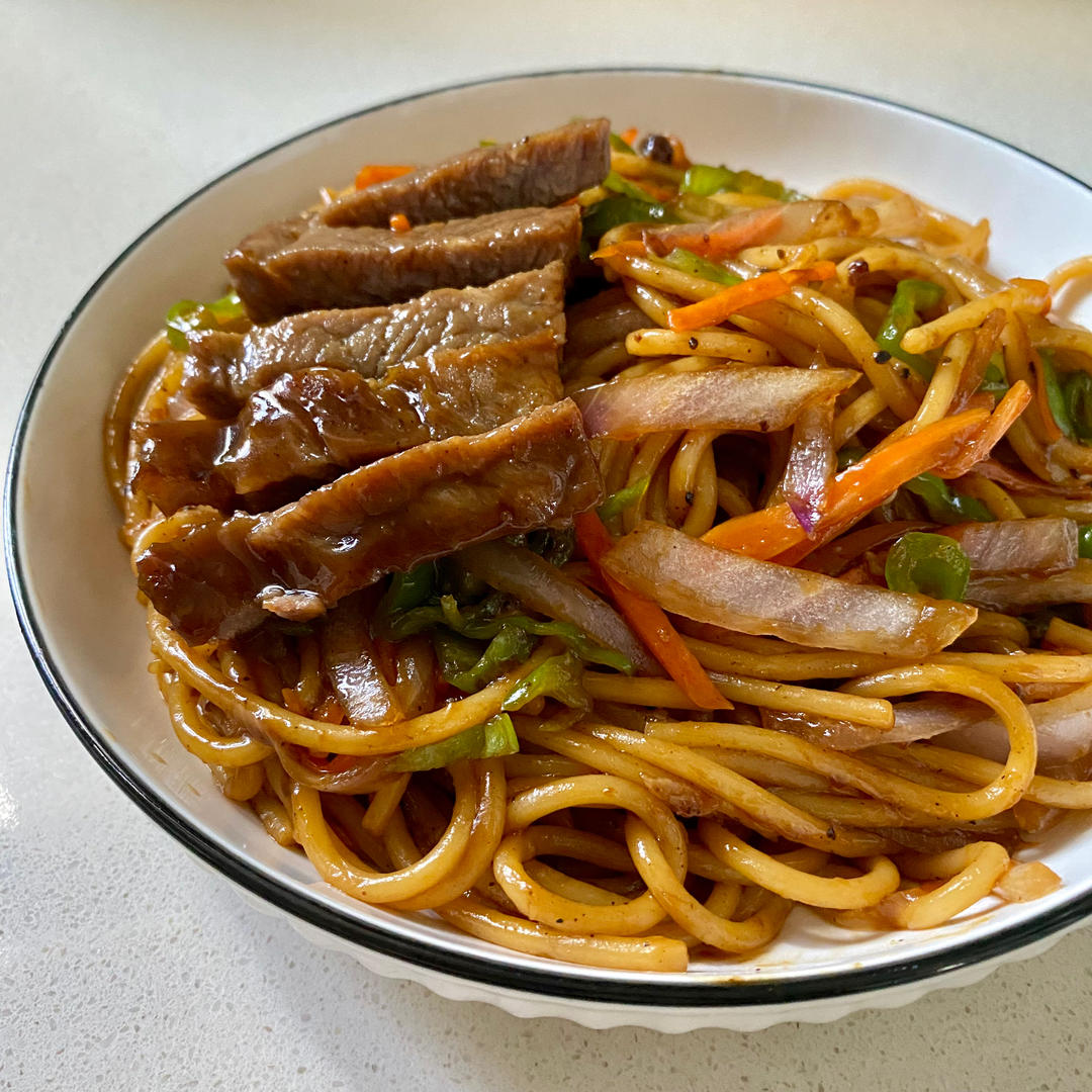 味道不输西餐厅的黑椒牛柳意面
