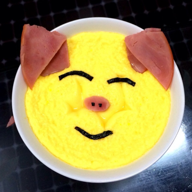 小猪蛋羹
