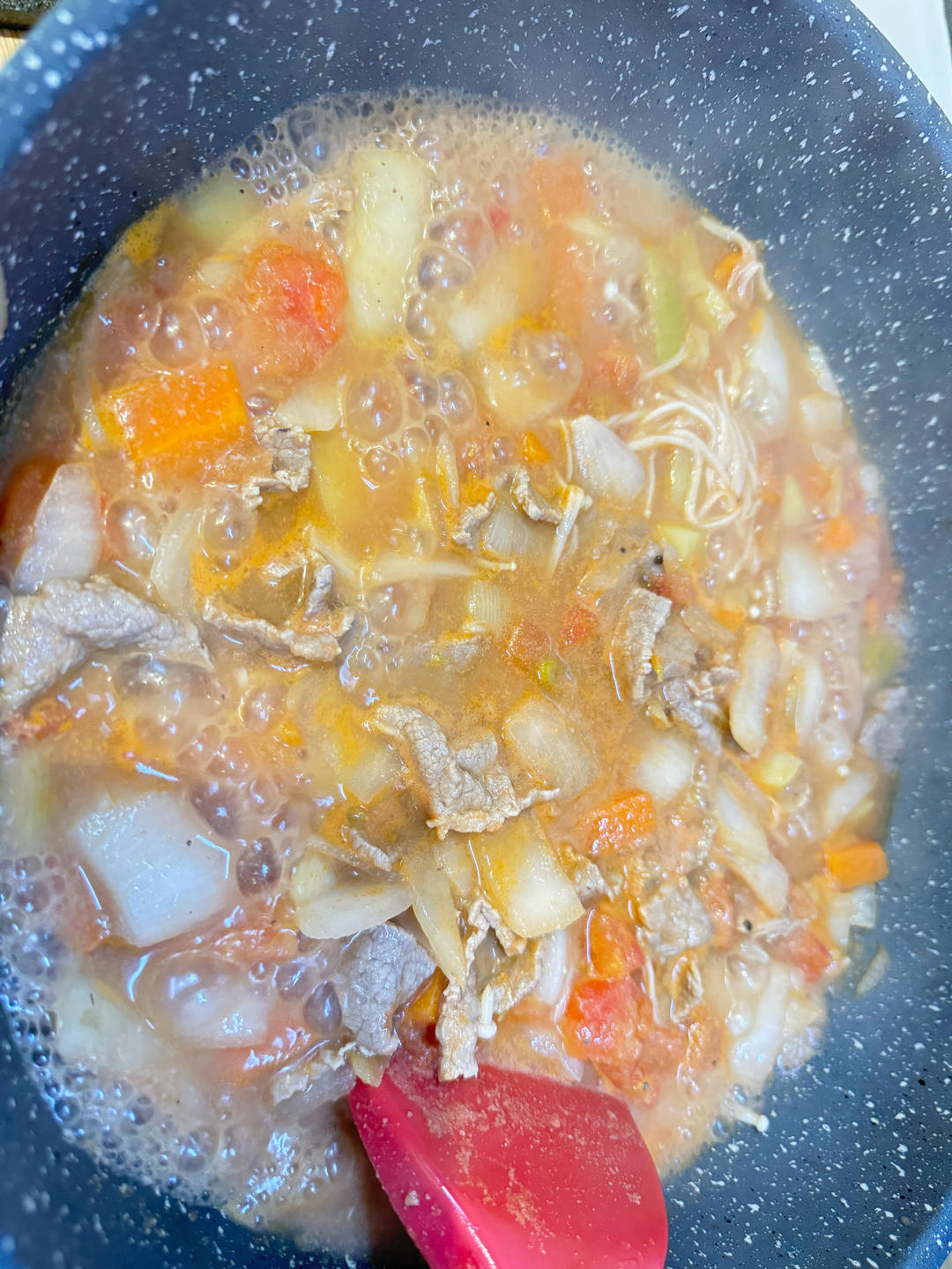 番茄牛肉片汤