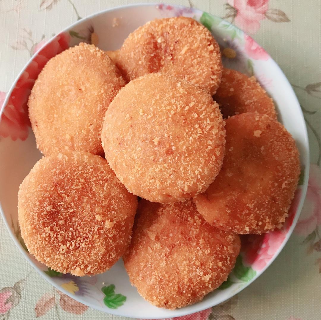 裹了面包糠的南瓜饼·速成