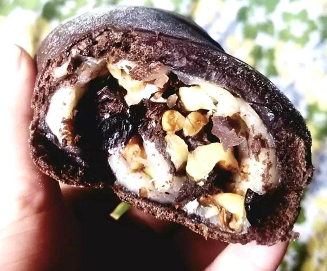 麻薯核桃夹心软欧包