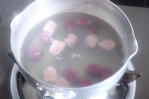 【北鼎即食花胶食谱】红豆莲子炖花胶牛奶芋圆的做法 步骤7