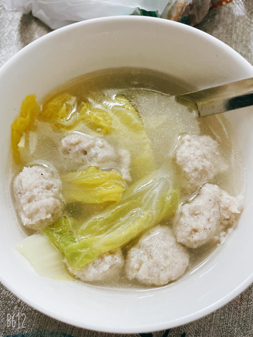 冬日幸福-肉圆汤（肉丸汤）