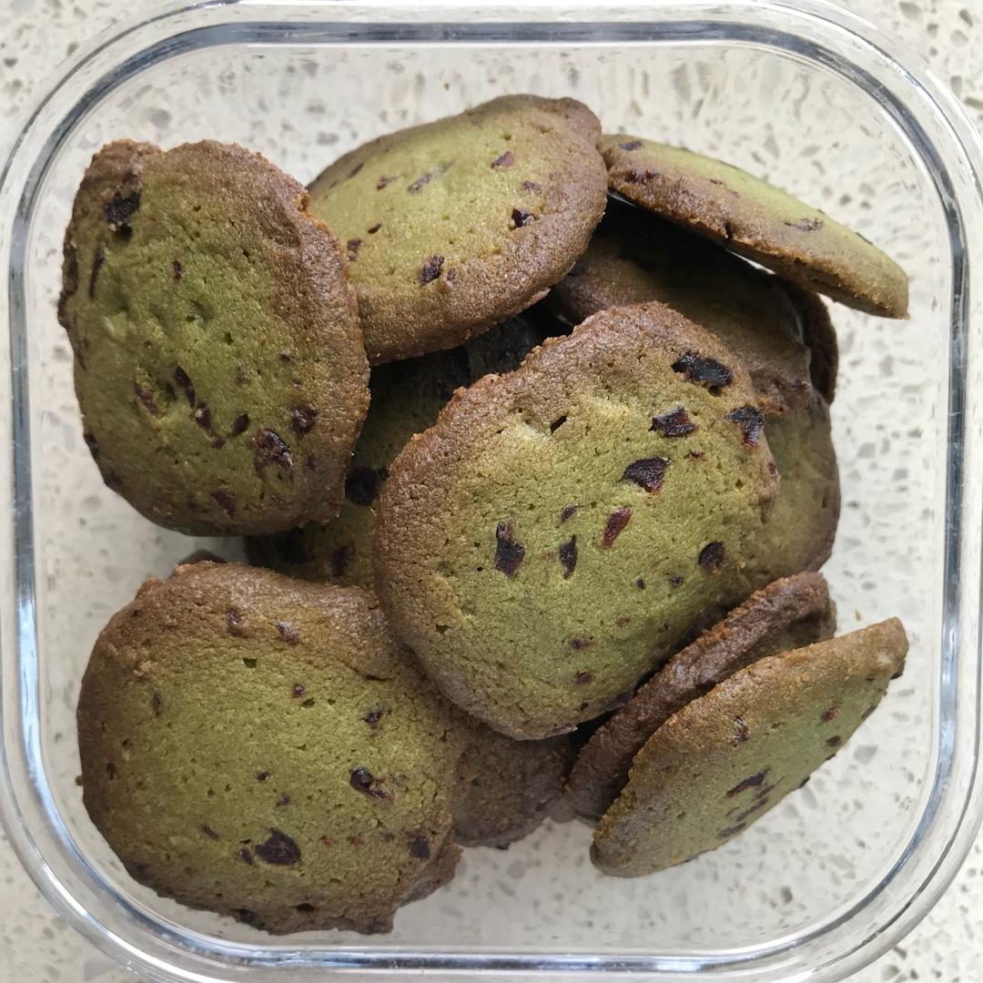 抹茶蔓越莓饼干