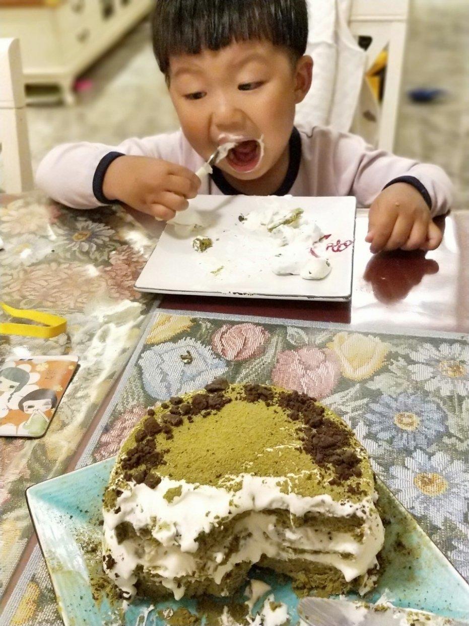 我爱的～抹茶戚风～