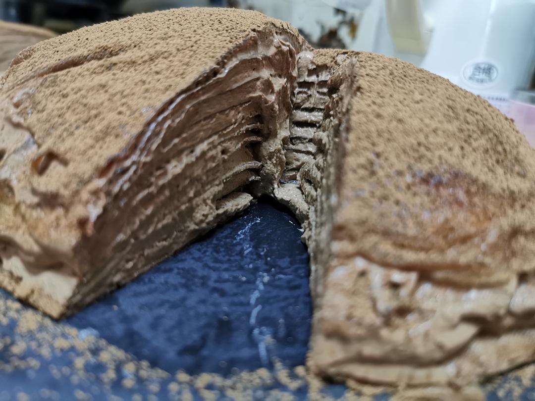 超浓郁香缇巧克力千层蛋糕（原创）