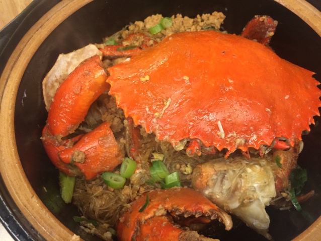 金沙蟹肉粉丝煲