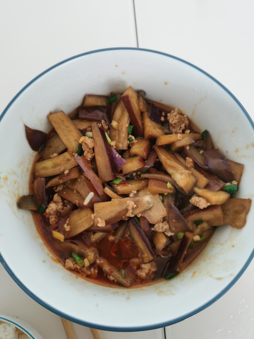 红烧肉沫茄子